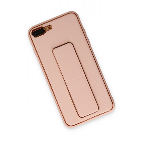 Newface iPhone 8 Plus Kılıf Coco Deri Standlı Kapak - Pudra Newface iPhone 8 Plus Kılıf Coco Deri Standlı Kapak - Pudra