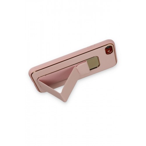 Newface iPhone SE 2020 Kılıf Coco Deri Standlı Kapak - Pembe Newface iPhone SE 2020 Kılıf Coco Deri Standlı Kapak - Pembe