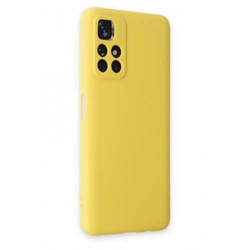Newface Xiaomi Redmi Note 11T Kılıf Nano içi Kadife Silikon - Sarı Newface Xiaomi Redmi Note 11T Kılıf Nano içi Kadife Silikon - Sarı