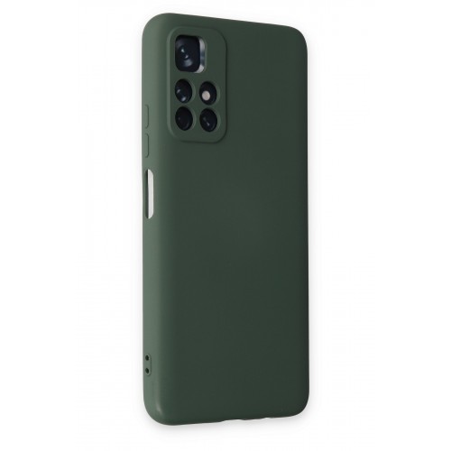 Newface Xiaomi Redmi Note 11T Kılıf Nano içi Kadife Silikon - Koyu Yeşil Newface Xiaomi Redmi Note 11T Kılıf Nano içi Kadife Silikon - Koyu Yeşil