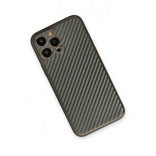 Newface iPhone 13 Pro Kılıf Coco Karbon Silikon - Füme Newface iPhone 13 Pro Kılıf Coco Karbon Silikon - Füme
