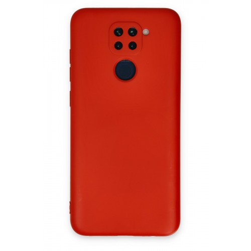 Newface Xiaomi Redmi Note 9 Kılıf Nano içi Kadife  Silikon - Kırmızı