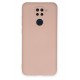Newface Xiaomi Redmi Note 9 Kılıf Nano içi Kadife Silikon - Pudra Newface Xiaomi Redmi Note 9 Kılıf Nano içi Kadife Silikon - Pudra