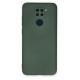 Newface Xiaomi Redmi Note 9 Kılıf Nano içi Kadife Silikon - Koyu Yeşil Newface Xiaomi Redmi Note 9 Kılıf Nano içi Kadife Silikon - Koyu Yeşil