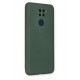 Newface Xiaomi Redmi Note 9 Kılıf Nano içi Kadife Silikon - Koyu Yeşil Newface Xiaomi Redmi Note 9 Kılıf Nano içi Kadife Silikon - Koyu Yeşil