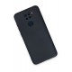 Newface Xiaomi Redmi Note 9 Kılıf Nano içi Kadife  Silikon - Lacivert