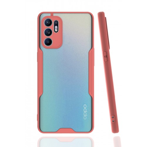 Newface Oppo Reno 6 Kılıf Platin Silikon - Pembe