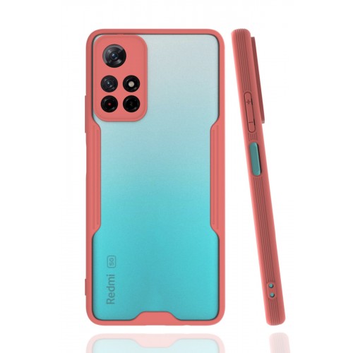 Newface Xiaomi Redmi Note 11T Kılıf Platin Silikon - Pembe