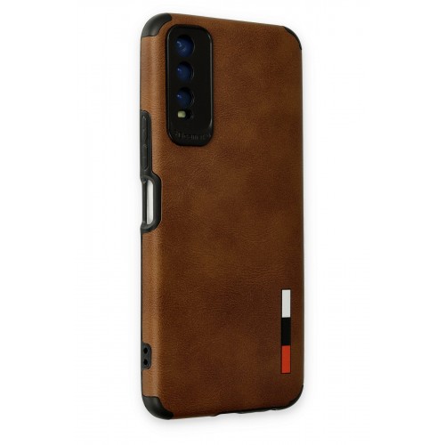 Newface Vivo Y11S Kılıf Loop Deri Silikon - Kahverengi Newface Vivo Y11S Kılıf Loop Deri Silikon - Kahverengi