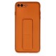 Newface iPhone 8 Plus Kılıf Coco Deri Standlı Kapak - Turuncu Newface iPhone 8 Plus Kılıf Coco Deri Standlı Kapak - Turuncu