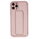 Newface iPhone 11 Pro Kılıf Coco Deri Standlı Kapak - Pembe Newface iPhone 11 Pro Kılıf Coco Deri Standlı Kapak - Pembe
