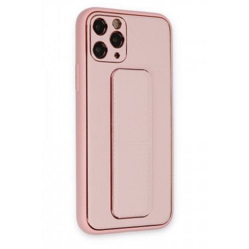 Newface iPhone 11 Pro Kılıf Coco Deri Standlı Kapak - Pembe Newface iPhone 11 Pro Kılıf Coco Deri Standlı Kapak - Pembe