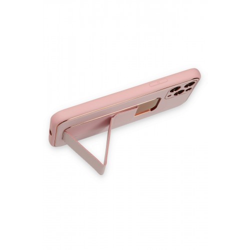 Newface iPhone 11 Pro Kılıf Coco Deri Standlı Kapak - Pembe Newface iPhone 11 Pro Kılıf Coco Deri Standlı Kapak - Pembe