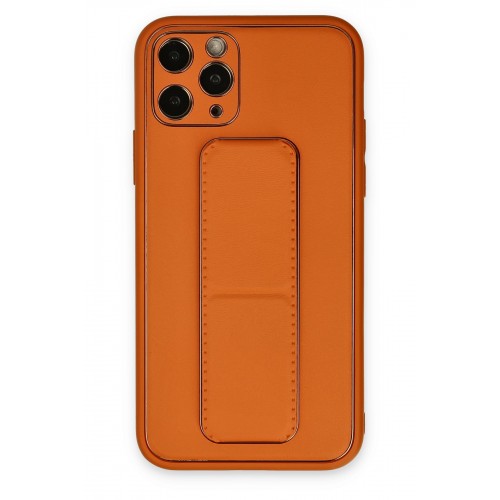 Newface iPhone 11 Pro Kılıf Coco Deri Standlı Kapak - Turuncu Newface iPhone 11 Pro Kılıf Coco Deri Standlı Kapak - Turuncu