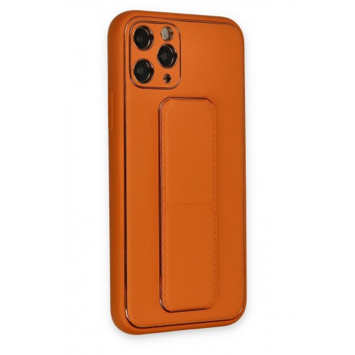 Newface iPhone 11 Pro Kılıf Coco Deri Standlı Kapak - Turuncu Newface iPhone 11 Pro Kılıf Coco Deri Standlı Kapak - Turuncu
