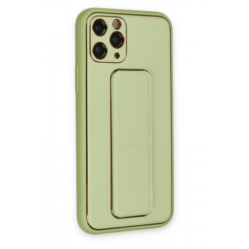 Newface iPhone 11 Pro Max Kılıf Coco Deri Standlı Kapak - Su Yeşili Newface iPhone 11 Pro Max Kılıf Coco Deri Standlı Kapak - Su Yeşili