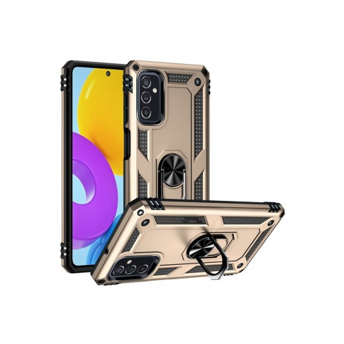 Newface Samsung Galaxy M52 5G Kılıf Sofya Yüzüklü Silikon Kapak - Gold Newface Samsung Galaxy M52 5G Kılıf Sofya Yüzüklü Silikon Kapak - Gold