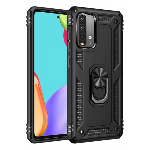 Newface Xiaomi Redmi Note 9 4G Kılıf Sofya Yüzüklü Silikon Kapak - Siyah Newface Xiaomi Redmi Note 9 4G Kılıf Sofya Yüzüklü Silikon Kapak - Siyah