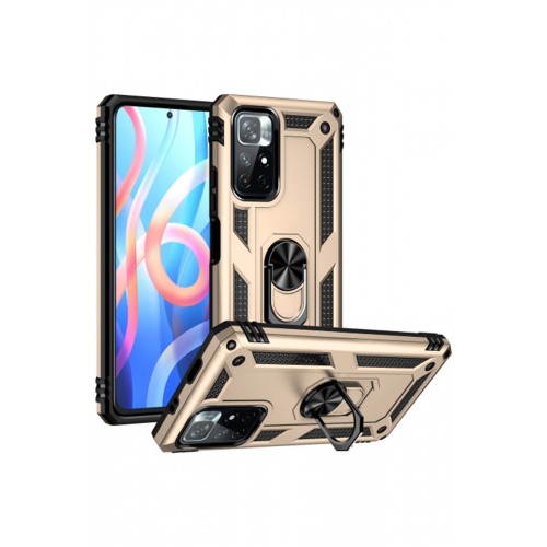 Newface Xiaomi Redmi Note 11T Kılıf Sofya Yüzüklü Silikon Kapak - Gold Newface Xiaomi Redmi Note 11T Kılıf Sofya Yüzüklü Silikon Kapak - Gold