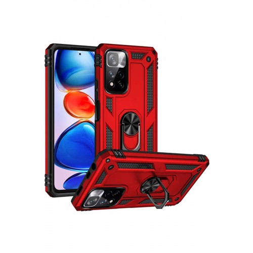 Newface Xiaomi Redmi Note 11 Pro Plus 5G Kılıf Sofya Yüzüklü Silikon Kapak - Kırmızı Newface Xiaomi Redmi Note 11 Pro Plus 5G Kılıf Sofya Yüzüklü Silikon Kapak - Kırmızı