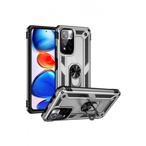 Newface Xiaomi Redmi Note 11 Pro Plus 5G Kılıf Sofya Yüzüklü Silikon Kapak - Gümüş Newface Xiaomi Redmi Note 11 Pro Plus 5G Kılıf Sofya Yüzüklü Silikon Kapak - Gümüş