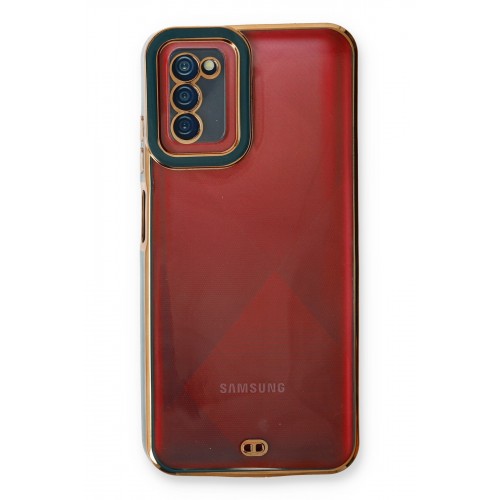 Newface Samsung Galaxy A02S Kılıf Liva Lens Silikon - Yeşil Newface Samsung Galaxy A02S Kılıf Liva Lens Silikon - Yeşil