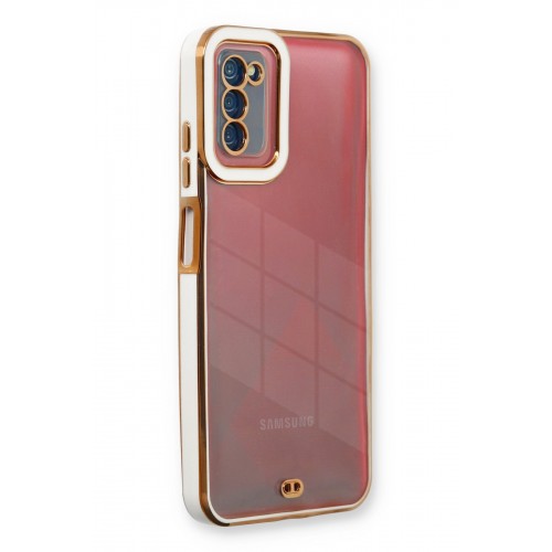 Newface Samsung Galaxy A03S Kılıf Liva Lens Silikon - Beyaz