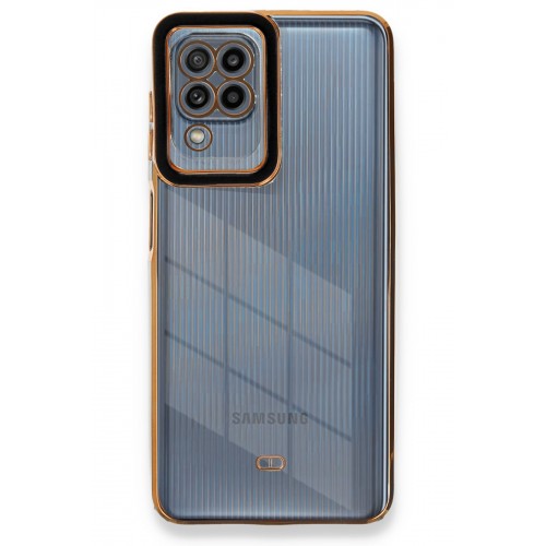 Newface Samsung Galaxy A22 Kılıf Liva Lens Silikon - Siyah