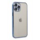 Newface iPhone 12 Pro Kılıf Razer Lensli Silikon - Açık Mavi