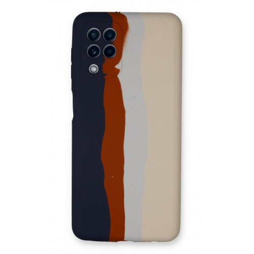 Newface Samsung Galaxy A22 Kılıf Ebruli Lansman Silikon - Lacivert-Krem Newface Samsung Galaxy A22 Kılıf Ebruli Lansman Silikon - Lacivert-Krem