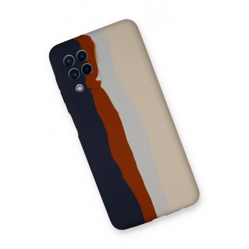 Newface Samsung Galaxy A22 Kılıf Ebruli Lansman Silikon - Lacivert-Krem Newface Samsung Galaxy A22 Kılıf Ebruli Lansman Silikon - Lacivert-Krem