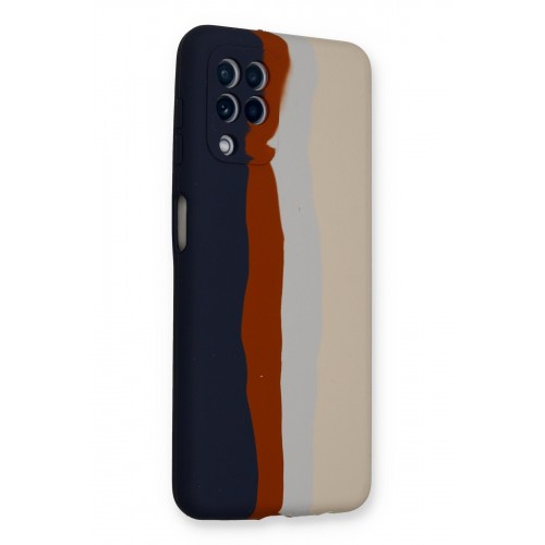 Newface Samsung Galaxy A22 Kılıf Ebruli Lansman Silikon - Lacivert-Krem Newface Samsung Galaxy A22 Kılıf Ebruli Lansman Silikon - Lacivert-Krem