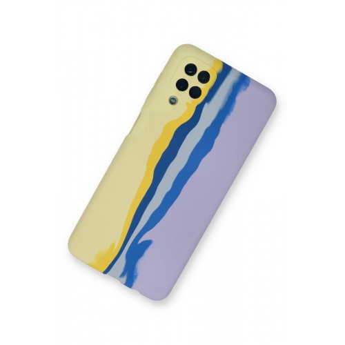 Newface Samsung Galaxy M32 Kılıf Ebruli Lansman Silikon - Sarı-Lila Newface Samsung Galaxy M32 Kılıf Ebruli Lansman Silikon - Sarı-Lila