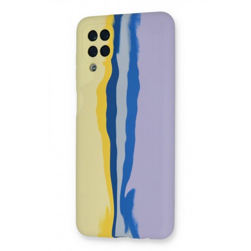 Newface Samsung Galaxy M32 Kılıf Ebruli Lansman Silikon - Sarı-Lila Newface Samsung Galaxy M32 Kılıf Ebruli Lansman Silikon - Sarı-Lila