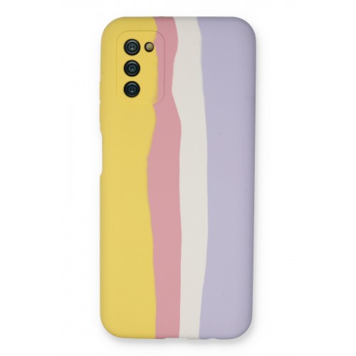 Newface Samsung Galaxy A03S Kılıf Ebruli Lansman Silikon - Sarı-Mavi Newface Samsung Galaxy A03S Kılıf Ebruli Lansman Silikon - Sarı-Mavi