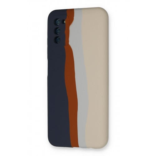 Newface Samsung Galaxy A03S Kılıf Ebruli Lansman Silikon - Lacivert-Krem Newface Samsung Galaxy A03S Kılıf Ebruli Lansman Silikon - Lacivert-Krem
