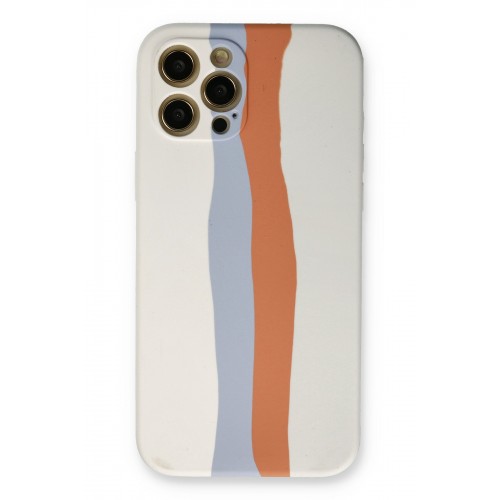 Newface iPhone 12 Pro Max Kılıf Ebruli Lansman Silikon - Beyaz-Turuncu Newface iPhone 12 Pro Max Kılıf Ebruli Lansman Silikon - Beyaz-Turuncu