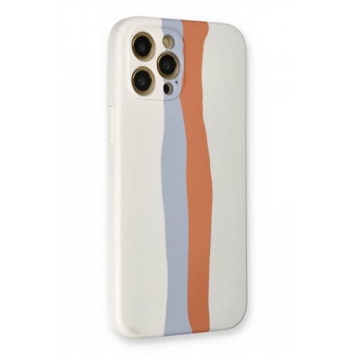 Newface iPhone 12 Pro Max Kılıf Ebruli Lansman Silikon - Beyaz-Turuncu Newface iPhone 12 Pro Max Kılıf Ebruli Lansman Silikon - Beyaz-Turuncu