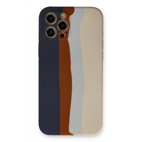 Newface iPhone 12 Pro Max Kılıf Ebruli Lansman Silikon - Lacivert-Krem Newface iPhone 12 Pro Max Kılıf Ebruli Lansman Silikon - Lacivert-Krem
