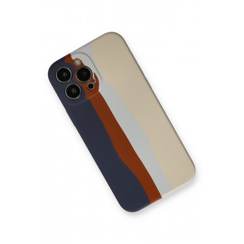 Newface iPhone 13 Pro Kılıf Ebruli Lansman Silikon - Lacivert-Krem Newface iPhone 13 Pro Kılıf Ebruli Lansman Silikon - Lacivert-Krem