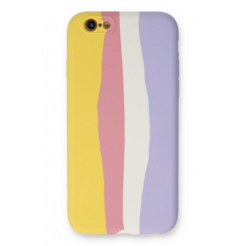 Newface iPhone 6 Kılıf Ebruli Lansman Silikon - Sarı-Mavi Newface iPhone 6 Kılıf Ebruli Lansman Silikon - Sarı-Mavi