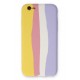 Newface iPhone 6 Kılıf Ebruli Lansman Silikon - Sarı-Mavi Newface iPhone 6 Kılıf Ebruli Lansman Silikon - Sarı-Mavi