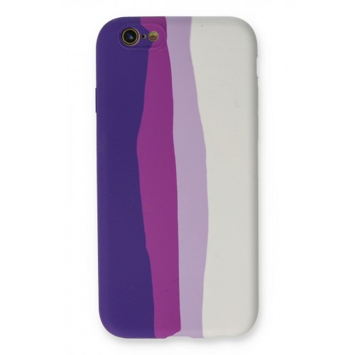 Newface iPhone 6 Kılıf Ebruli Lansman Silikon - Mor-Beyaz Newface iPhone 6 Kılıf Ebruli Lansman Silikon - Mor-Beyaz