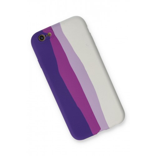 Newface iPhone 6 Kılıf Ebruli Lansman Silikon - Mor-Beyaz Newface iPhone 6 Kılıf Ebruli Lansman Silikon - Mor-Beyaz