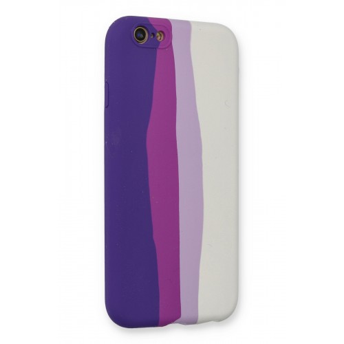 Newface iPhone 6 Kılıf Ebruli Lansman Silikon - Mor-Beyaz Newface iPhone 6 Kılıf Ebruli Lansman Silikon - Mor-Beyaz