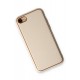 Newface iPhone 8 Kılıf Coco Deri Silikon Kapak - Gold