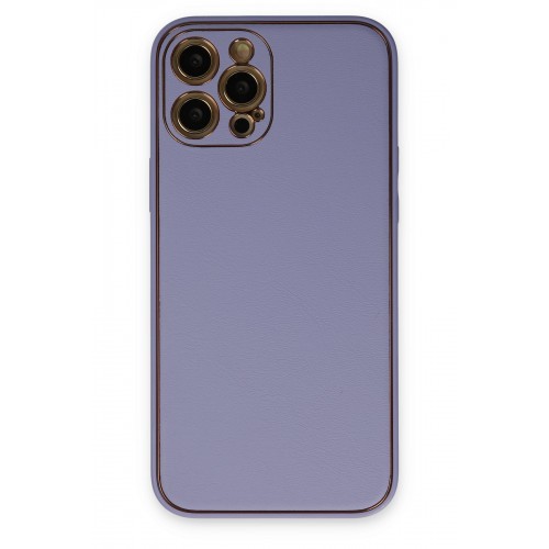 Newface iPhone 12 Pro Kılıf Coco Deri Silikon Kapak - Açık Lila Newface iPhone 12 Pro Kılıf Coco Deri Silikon Kapak - Açık Lila
