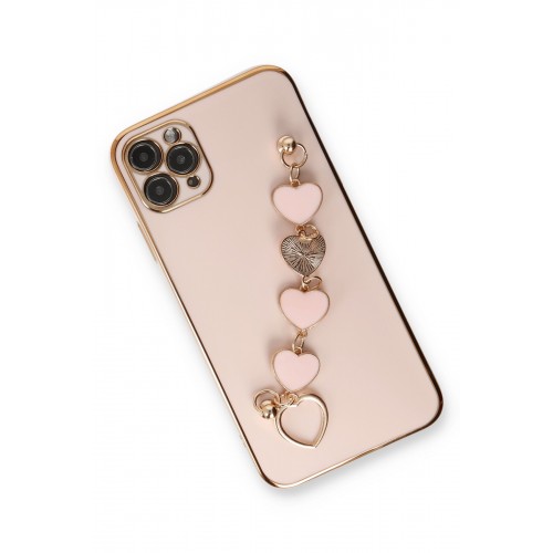 Newface iPhone 11 Pro Kılıf Esila Silikon - Pudra Newface iPhone 11 Pro Kılıf Esila Silikon - Pudra