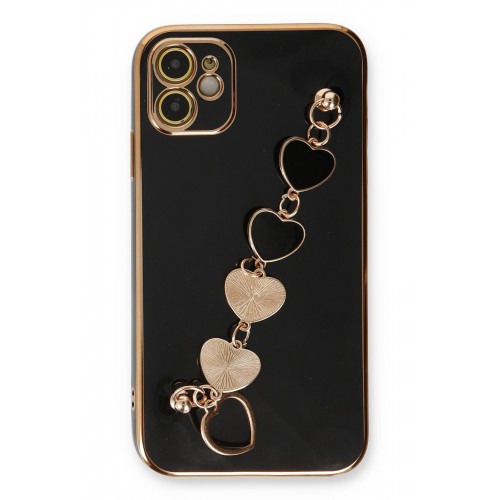 Newface iPhone 12 Kılıf Esila Silikon - Siyah Newface iPhone 12 Kılıf Esila Silikon - Siyah