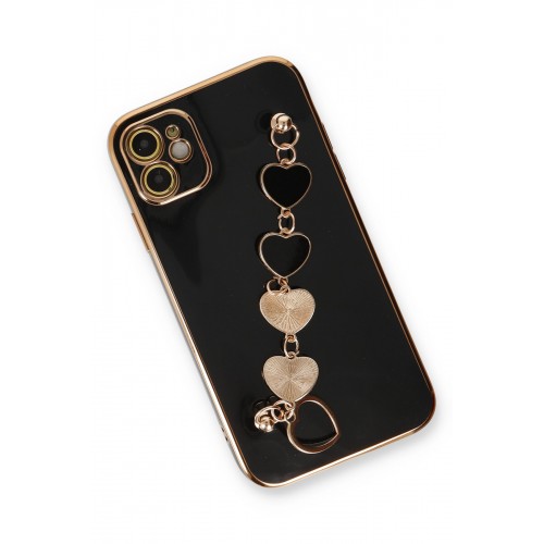Newface iPhone 12 Kılıf Esila Silikon - Siyah Newface iPhone 12 Kılıf Esila Silikon - Siyah